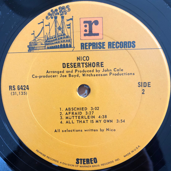 Nico - Desertshore | Reprise Records (RS 6424) - 4 Nico - Desertshore | Reprise Records (RS 6424) - 4