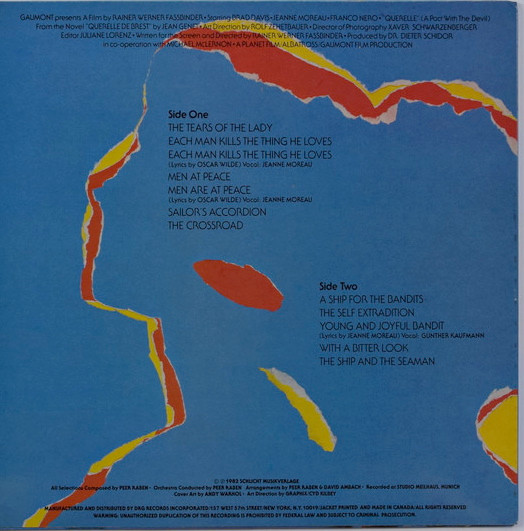 Peer Raben - Querelle - Original Soundtrack Recording | DRG Records (SL 9509) - 2 Peer Raben - Querelle - Original Soundtrack Recording | DRG Records (SL 9509) - 2