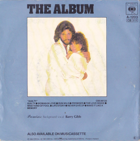 Barbra Streisand - Promises | CBS (A-1203) - 2