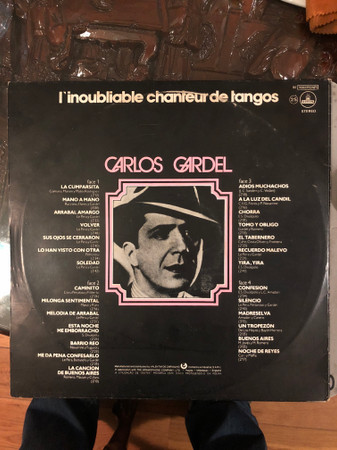 Carlos Gardel - L'Inoubliable Chanteur De Tangos | Odeon (8E 16681924/5) - 2