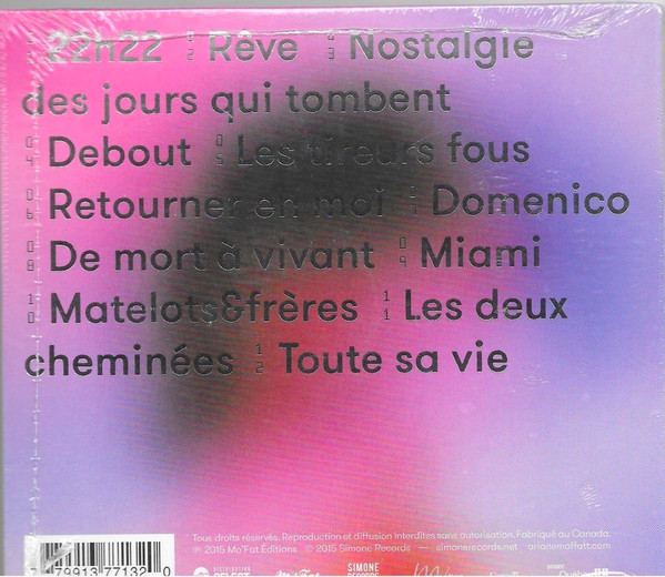 Ariane Moffatt - 22h22 | Simone Records (SMCD013) - 2 Ariane Moffatt - 22h22 | Simone Records (SMCD013) - 2