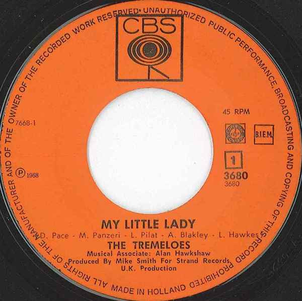 The Tremeloes - My Little Lady | CBS (3680) - 3