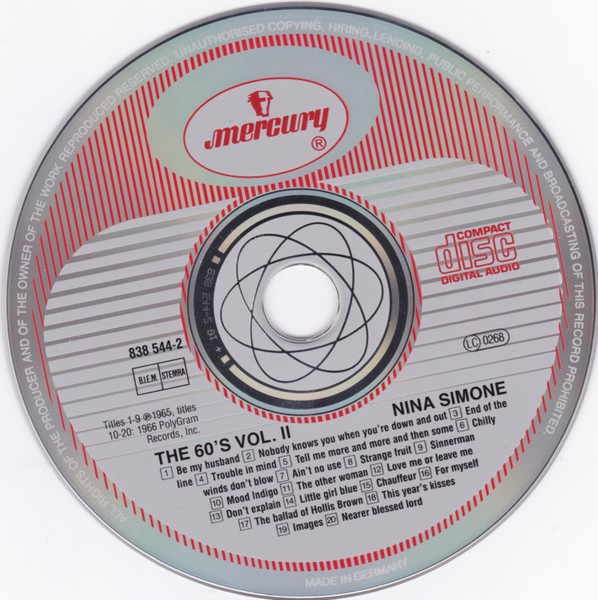Nina Simone - The 60'S Volume 2 - Mood Indigo | Mercury (838 544-2) - 3 Nina Simone - The 60'S Volume 2 - Mood Indigo | Mercury (838 544-2) - 3