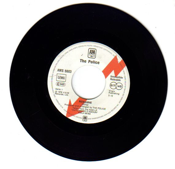 The Police - Roxanne | A&M Records (AMS S 6603) - 3