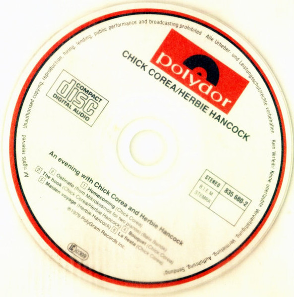 Chick Corea / Herbie Hancock - An Evening With Chick Corea And Herbie Hancock | Polydor (835 680-2) - 3