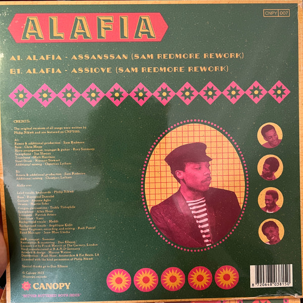 Alafia - The Sam Redmore Reworks | Canopy Records (CNPY007) - main