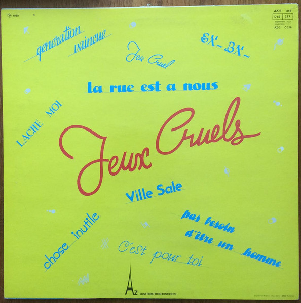 Strychnine - Jeux Cruels | Disc'Az (AZ/2 316) - 3