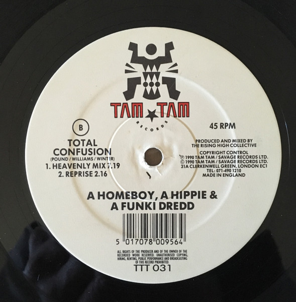 A Homeboy, A Hippie & A Funki Dredd - Total Confusion | Tam Tam Records (TTT 031) - 3 A Homeboy, A Hippie & A Funki Dredd - Total Confusion | Tam Tam Records (TTT 031) - 3