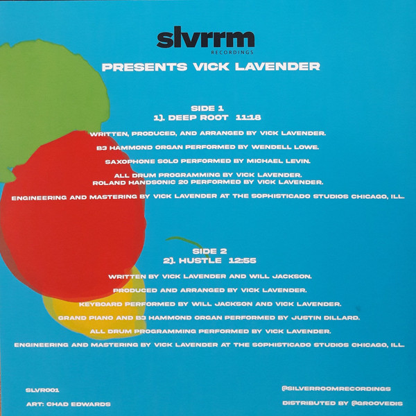 Vick Lavender - Deep Root / Hustle | Silver Room Recordings (SLVR001) - 2