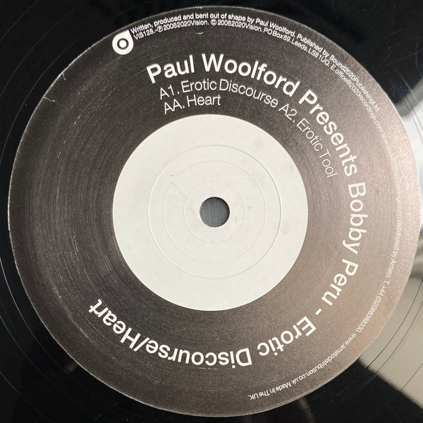 Paul Woolford Presents Bobby Peru - Erotic Discourse / Heart | 20:20 Vision (VIS128) - main Paul Woolford Presents Bobby Peru - Erotic Discourse / Heart | 20:20 Vision (VIS128) - main