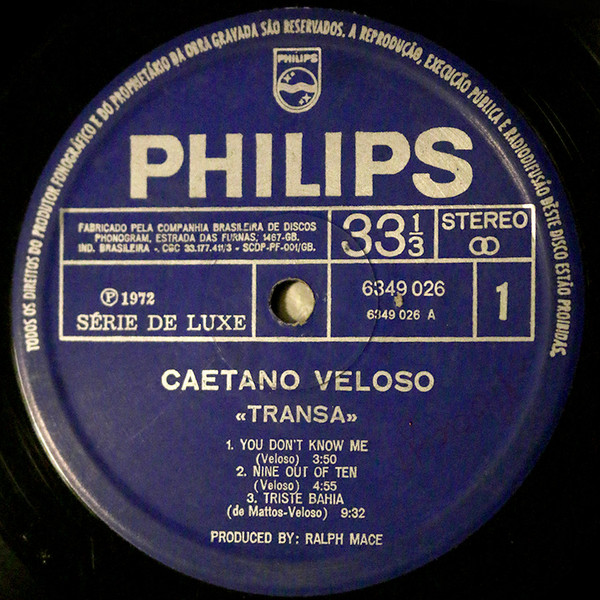 Caetano Veloso - Transa | Philips (6349 026) - 2