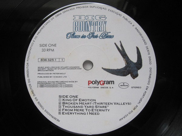 Big Country - Peace In Our Time | Mercury (836 325-1) - 4