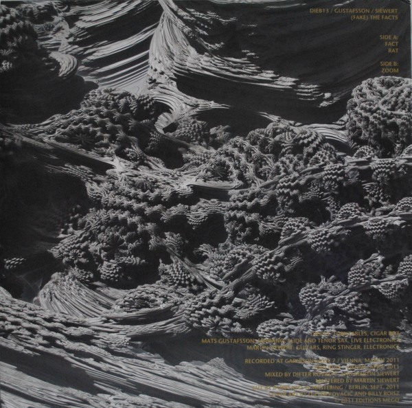 (Fake) The Facts - Dieb13 / Mats Gustafsson / Martin Siewert - (Fake) The Facts | Editions Mego (d]EDITIONS Mego 023) - 2
