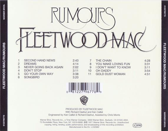 Fleetwood Mac - Rumours | Warner Bros. Records (8122796778) - 2