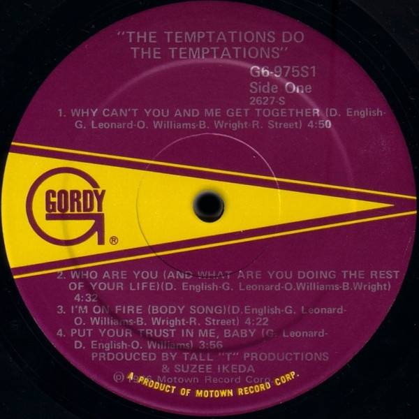 The Temptations - Do The Temptations | Gordy (G6-975S1) - 3 The Temptations - Do The Temptations | Gordy (G6-975S1) - 3