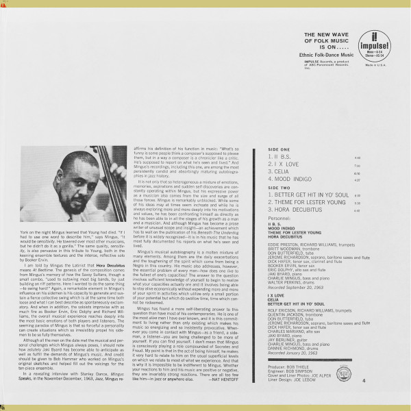 Charles Mingus - Mingus Mingus Mingus Mingus Mingus | ABC Impulse! (AS-54) - 3