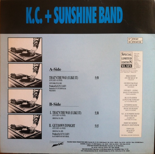KC & The Sunshine Band - That's The Way I Like It (Special Limited Edition Remix) | Streetheat Music (STH 547) - 2 KC & The Sunshine Band - That's The Way I Like It (Special Limited Edition Remix) | Streetheat Music (STH 547) - 2