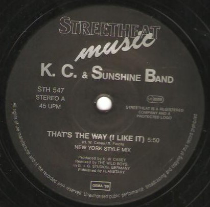 KC & The Sunshine Band - That's The Way I Like It (Special Limited Edition Remix) | Streetheat Music (STH 547) - 3 KC & The Sunshine Band - That's The Way I Like It (Special Limited Edition Remix) | Streetheat Music (STH 547) - 3