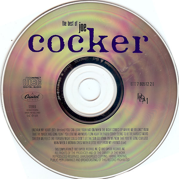 Joe Cocker - The Best Of Joe Cocker | Capitol Records (0777 7 80512 2 0) - 2 Joe Cocker - The Best Of Joe Cocker | Capitol Records (0777 7 80512 2 0) - 2