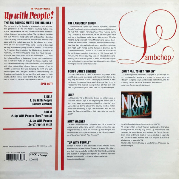 Lambchop - The "Speak Up" Musical - Up With People! | City Slang (20159-6) - 2 Lambchop - The "Speak Up" Musical - Up With People! | City Slang (20159-6) - 2