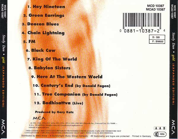 Steely Dan - Gold (Expanded Edition) | MCA Records (MCD 10387) - 2