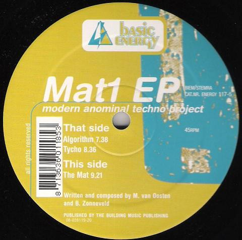 Modern Anominal Techno Project - The Mat 1 EP | Basic Energy (ENERGY 117-5)