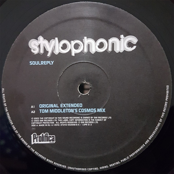 Stylophonic - Soulreply | Prolifica (12PR 013) - 3 Stylophonic - Soulreply | Prolifica (12PR 013) - 3