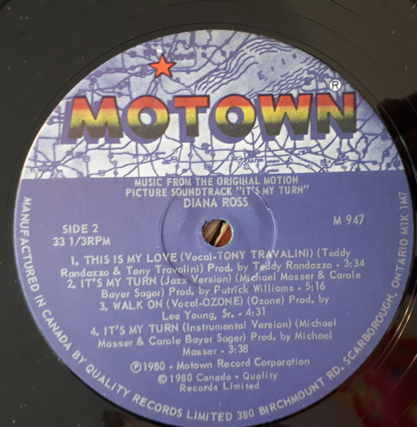 Various - Music From The Original Motion Picture Soundtrack "It's My Turn" | Motown (M8-947M1) - 4 Various - Music From The Original Motion Picture Soundtrack "It's My Turn" | Motown (M8-947M1) - 4