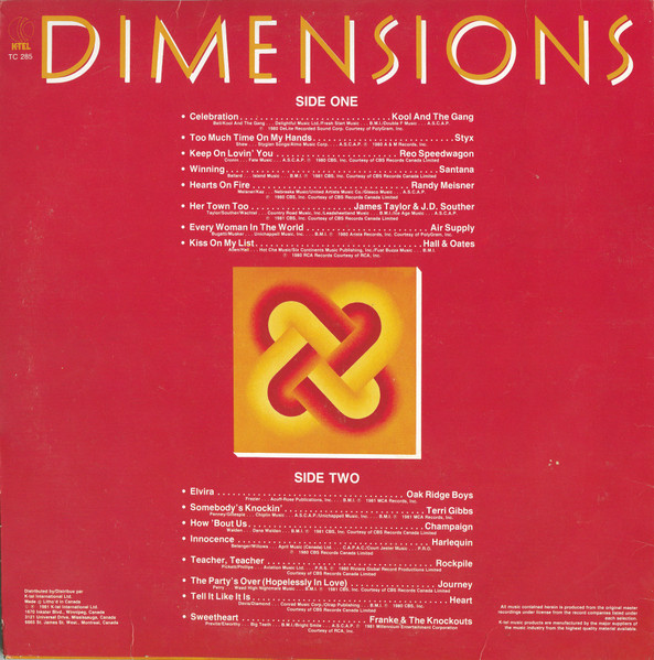 Various - Dimensions | K-Tel (TC 285) - 2