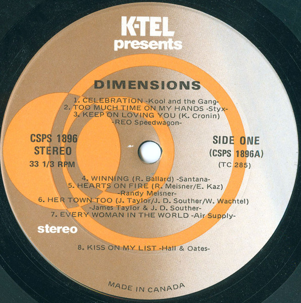 Various - Dimensions | K-Tel (TC 285) - 3