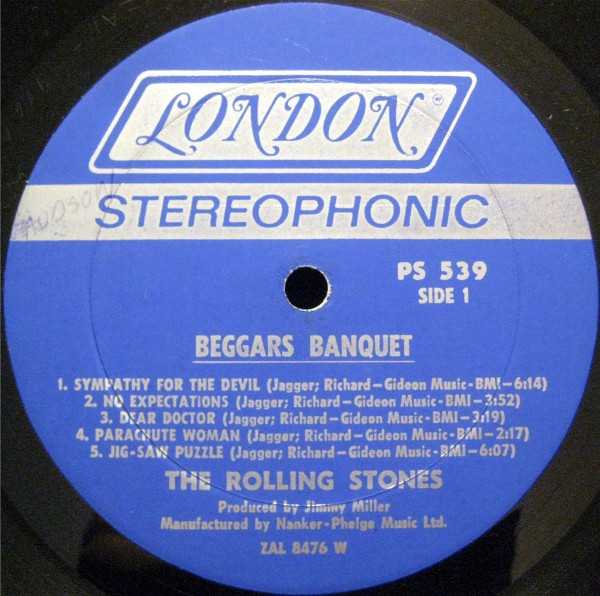 The Rolling Stones - Beggars Banquet | London Records (PS 539) - 3