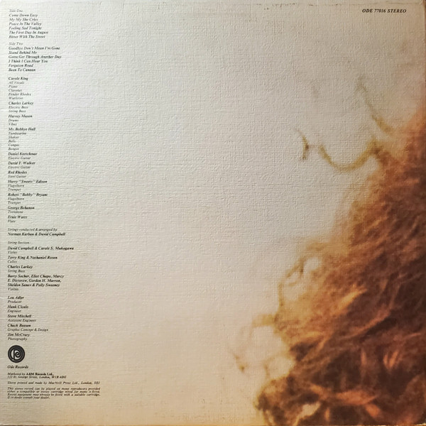 Carole King - Rhymes & Reasons | Ode Records (ODE 77016) - 4 Carole King - Rhymes & Reasons | Ode Records (ODE 77016) - 4