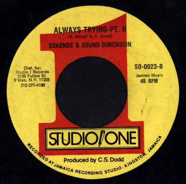 Judah Eskender Tafari - Always Trying | Studio One (SO-0023) - 2
