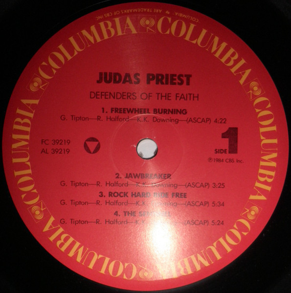 Judas Priest - Defenders Of The Faith | Columbia (FC 39219) - 3 Judas Priest - Defenders Of The Faith | Columbia (FC 39219) - 3