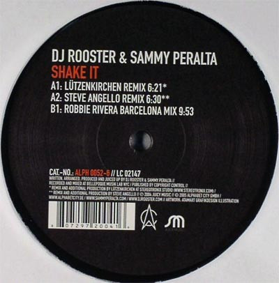 DJ Rooster & Sammy Peralta - Shake It | Alphabet City (ALPH 0052-6)