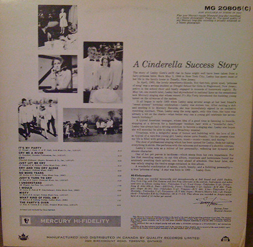 Lesley Gore - I'll Cry If I Want To | Mercury (MG20805) - 2 Lesley Gore - I'll Cry If I Want To | Mercury (MG20805) - 2