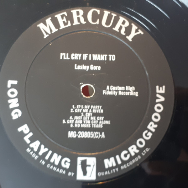 Lesley Gore - I'll Cry If I Want To | Mercury (MG20805) - 3 Lesley Gore - I'll Cry If I Want To | Mercury (MG20805) - 3