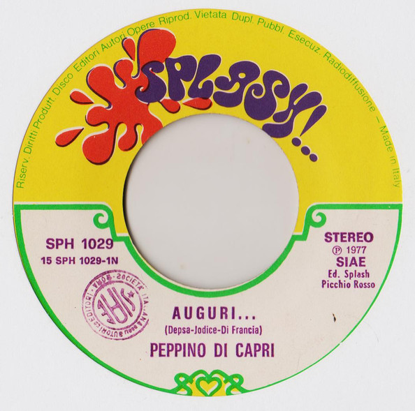 Peppino Di Capri - Auguri... | Splash (SPH 1029) - 3
