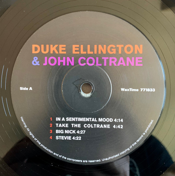 Duke Ellington & John Coltrane - Duke Ellington & John Coltrane | WaxTime (771833) - 2 Duke Ellington & John Coltrane - Duke Ellington & John Coltrane | WaxTime (771833) - 2