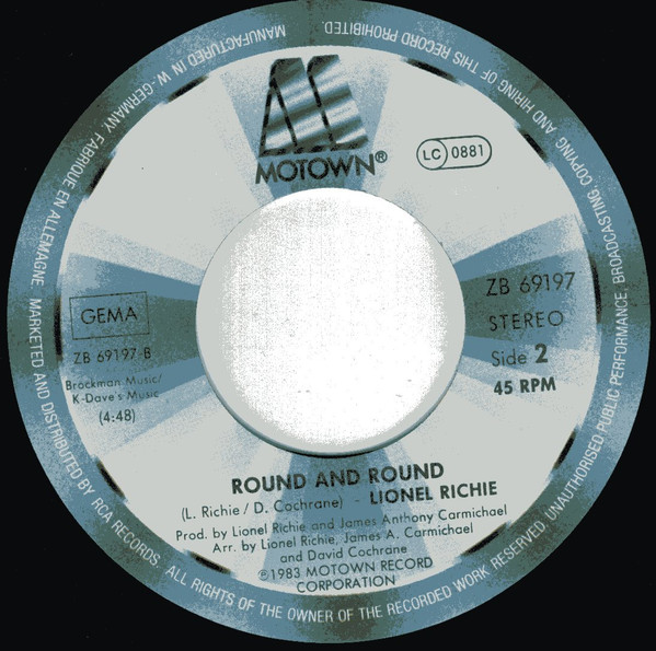 Lionel Richie - Stuck On You | Motown (ZB 69197) - 4