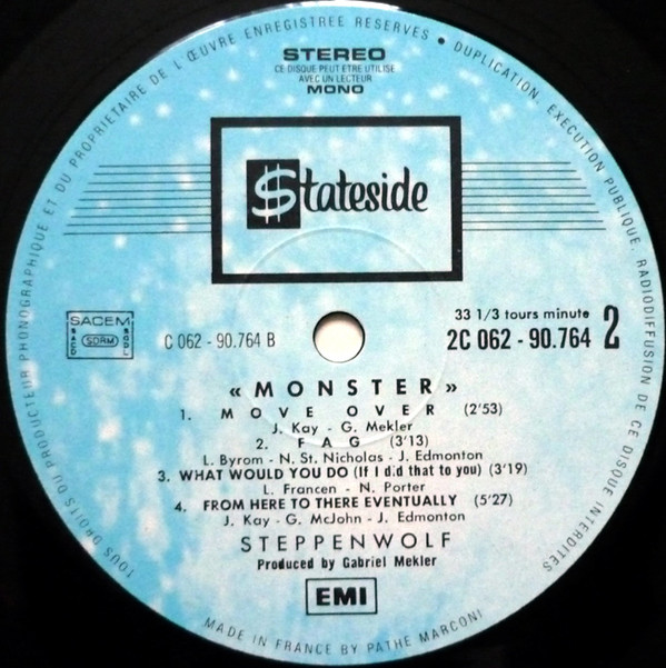 Steppenwolf - Monster | Stateside (2C 062-90764) - 2