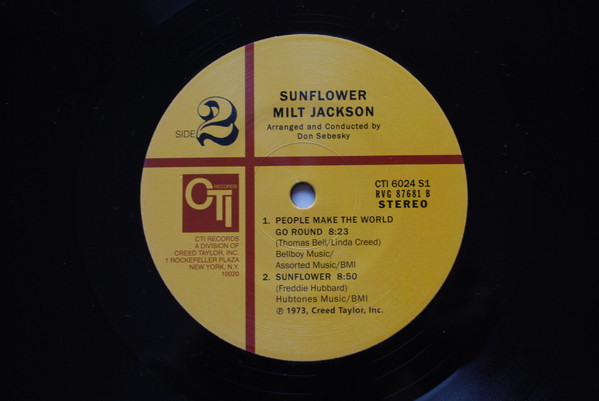Milt Jackson - Sunflower | Pure Pleasure Records (PPAN CTI6024) - 3