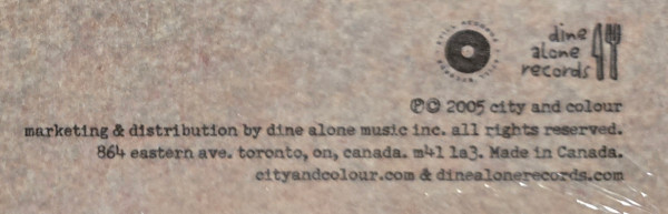 City And Colour - Sometimes | Dine Alone Records (DAV033) - 3 City And Colour - Sometimes | Dine Alone Records (DAV033) - 3