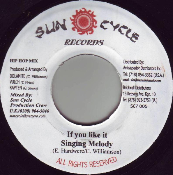 Singing Melody - If You Like It | Sun Cycle Records (none)