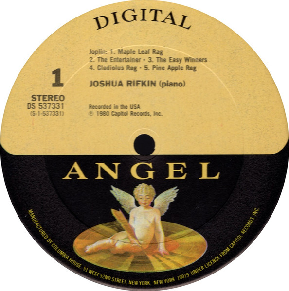 Scott Joplin , Joshua Rifkin - Digital Ragtime (Music Of Scott Joplin) | Angel Records (DS 537331) - 3 Scott Joplin , Joshua Rifkin - Digital Ragtime (Music Of Scott Joplin) | Angel Records (DS 537331) - 3