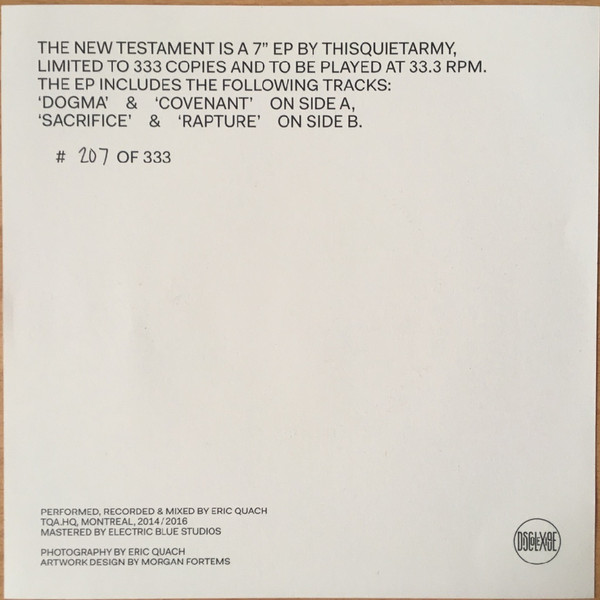 Thisquietarmy - The New Testament | Discolexique (n°6) - 4 Thisquietarmy - The New Testament | Discolexique (n°6) - 4