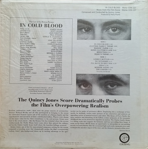 Quincy Jones - In Cold Blood | Colgems (COM-107) - 2 Quincy Jones - In Cold Blood | Colgems (COM-107) - 2