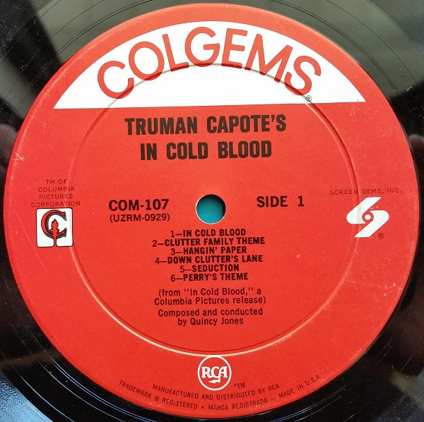 Quincy Jones - In Cold Blood | Colgems (COM-107) - 3 Quincy Jones - In Cold Blood | Colgems (COM-107) - 3