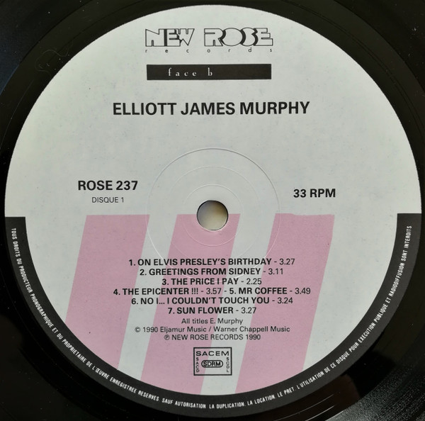 Elliott Murphy - 12 | New Rose Records (Rose 237) - 2 Elliott Murphy - 12 | New Rose Records (Rose 237) - 2