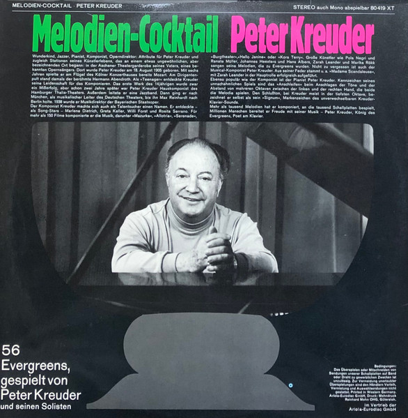 Peter Kreuder - Melodien-Cocktail | Ariola (80 419 XT) - 2